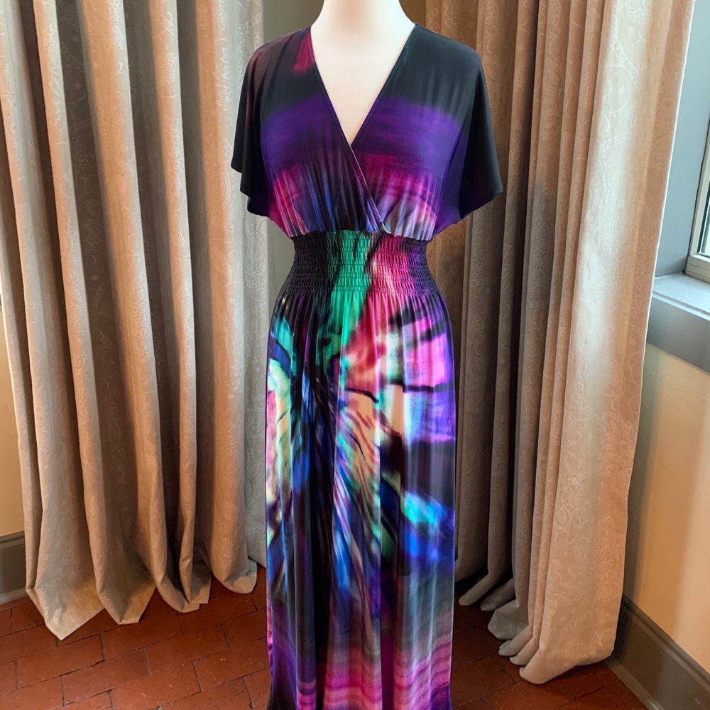 Milano maxi dress, worn once, tie dye